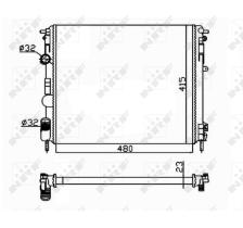 Nrf 58148 - RADIADOR RENAULT CLIO-II 1,9D / KAN