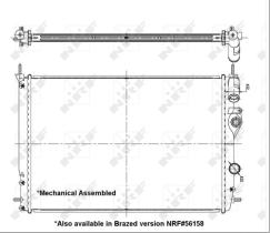 Nrf 58198 - RADIADOR RENAULT MEGANE 1.9D