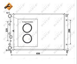 Nrf 58305 - RADIADOR ALFA ROMEO 147 1.6I / 2.0I