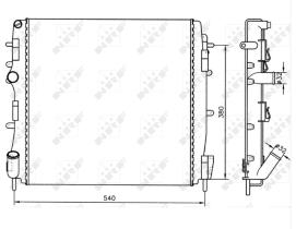 Nrf 58316 - RADIADOR RENAULT KANGOO 1.5DCI