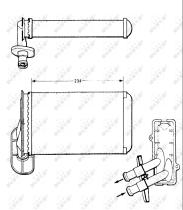 Nrf 58622 - RADIADOR CALEFACCION AUDI 80