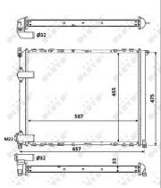 Nrf 58849 - RADIADOR RENAULT SAFRANE/SAFRANE-II