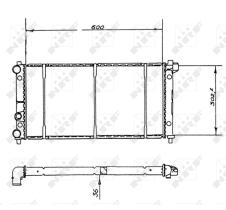 Nrf 58904 - RADIADOR SEAT IBIZA 1.5/1,7 SXI / 1