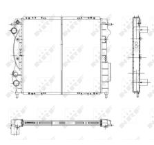 Nrf 58934 - RADIADOR RENAULT CLIO / EXPRESS-II