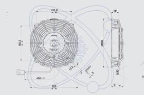 Electroauto 32C0030 - ELECTRO SPAL 210 MM ASP.24V 10 PALA