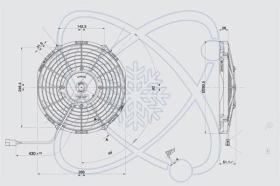 Electroauto 32G0009 - ELECTRO SPAL 284 MM ASP.24V 10 PALA