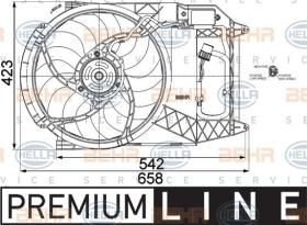 Hella 8EW351041291 - VENTILADOR DEL RADIADOR BMW R 50(DI