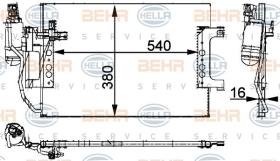 Hella 8FC351301394 - CONDENSADOR MB A-CL.(W168)