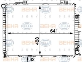 Hella 8MK376711154 - RADIADOR MB E-CL.(W210) REFRI TURIS