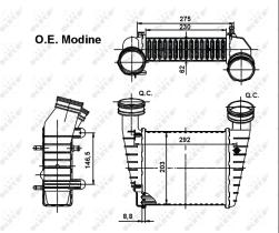 Nrf 30138 - INTERCOOLERS VOLKSWAGEN PASSAT 230X