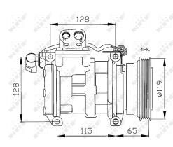 Nrf 32122 - COMPRESORES BMW SERIE 3 E36 318 TDS