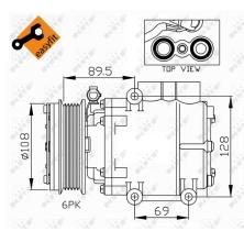 Nrf 32248 - COMPRESOR FORD