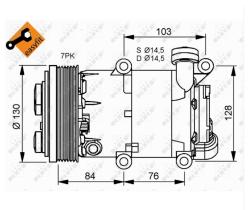 Nrf 32410 - COMPRESOR FORD