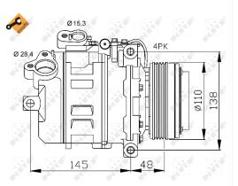 Nrf 32465 - COMPRESOR BMW SR.3 E46 / X3