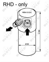 Nrf 33082 - FILTRO DESHIDRATADOR AUDI -SEAT-SKO