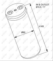 Nrf 33233 - FILTROS DESHIDRATANTES OPEL MERIVA