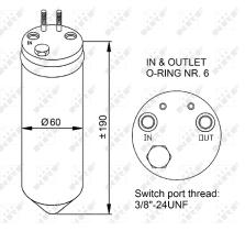 Nrf 33256 - FILTRO DESHIDRATADOR KIA