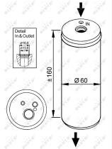 Nrf 33296 - FILTRO DESHIDRATADOR AUDI-SEAT-SKOD