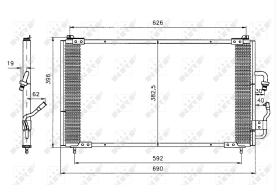 Nrf 35153 - CONDENSADORES PEUGEOT 406 660X382X1