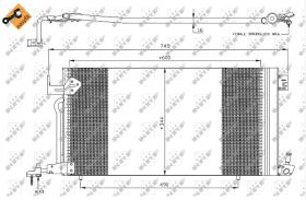 Nrf 35303 - CONDENSADOR CITROEN - PEUGEOT