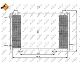 Nrf 35333 - CONDENSADORES TOYOTA YARIS 497X300X