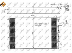 Nrf 35616 - CONDENSADORES VOLVO S40 II 580X382X