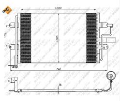 Nrf 35733 - CONDENSADOR AUDI-SEAT-SKODA-VW