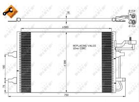 Nrf 35842 - CONDENSADORES VOLVO C30/S40/V50 580