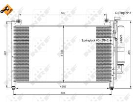 Nrf 35870 - CONDENSADORES MAZDA 2 565X348X16