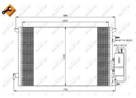 Nrf 35929 - CONDENSADOR OPEL-SAAB-FIAT