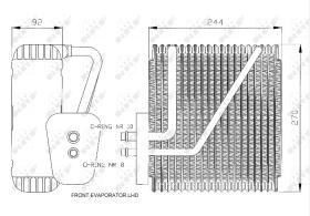 Nrf 36045 - EVAPORADOR FORD-SEAT-VW GALAXY/ALHA