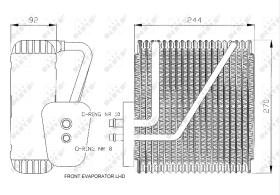 Nrf 36045 - EVAPORADOR FORD-SEAT-VW GALAXY/ALHA