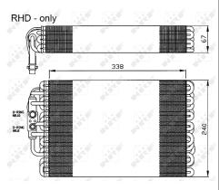 Nrf 36119 - EVAPORADOR MERCEDES