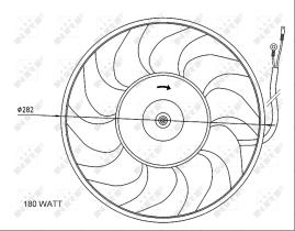 Nrf 47071 - VENTILADOR AUDI -SEAT-SKODA-VW