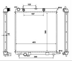 Nrf 50430 - RADIADOR ALUMINIO CITROEN