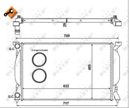 Nrf 50539 - RADIADOR ALUMINIO AUDI