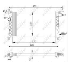 Nrf 50551 - RAD.Y CALEF.COMBO 1.4I/CORSA-B 1,2/