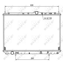 Nrf 509517 - RADIADOR ALUMINIO MITSUBISHI - VOLV