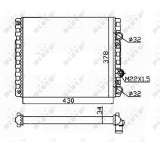 Nrf 509519 - RADIADOR ALUMINIO SEAT - VOLKSWAGEN