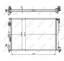 Nrf 509526 - RADIADOR ALUMINIO RENAULT