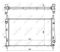 Nrf 509528 - RADIADOR FORD MONDEO 1.6/ 2.0 /1.8