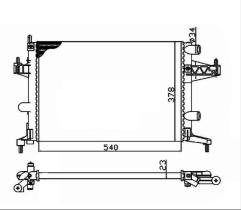 Nrf 509596 - RADIADOR ALUMINIO OPEL/VAUXHALL