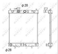 Nrf 52060 - RADIADOR ALUMINIO NISSAN-DATSUN