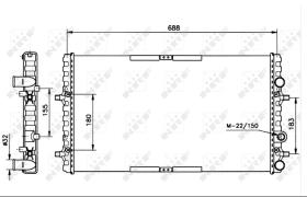 Nrf 52160 - RADIADOR ALUMINIO SEAT