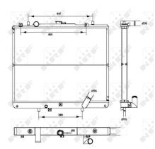 Nrf 52234 - RADIADOR ALUMINIO MITSUBISHI