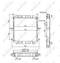 Nrf 52247 - RADIADOR COBRE NISSAN