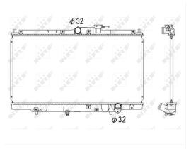 Nrf 526717 - RADIADOR ALUMINIO HONDA