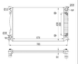 Nrf 53023 - RADIADOR ALUMINIO AUDI i