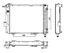 Nrf 53030 - RADIADOR ALUMINIO MERCEDES-BENZ