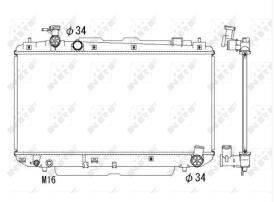 Nrf 53324 - RADIADOR ALUMINIO TOYOTA